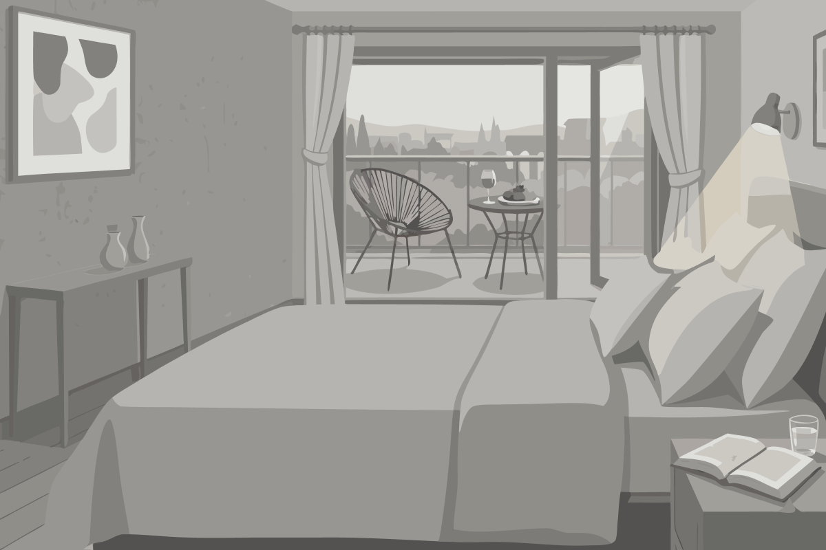 Queen Suite with Fireplace
